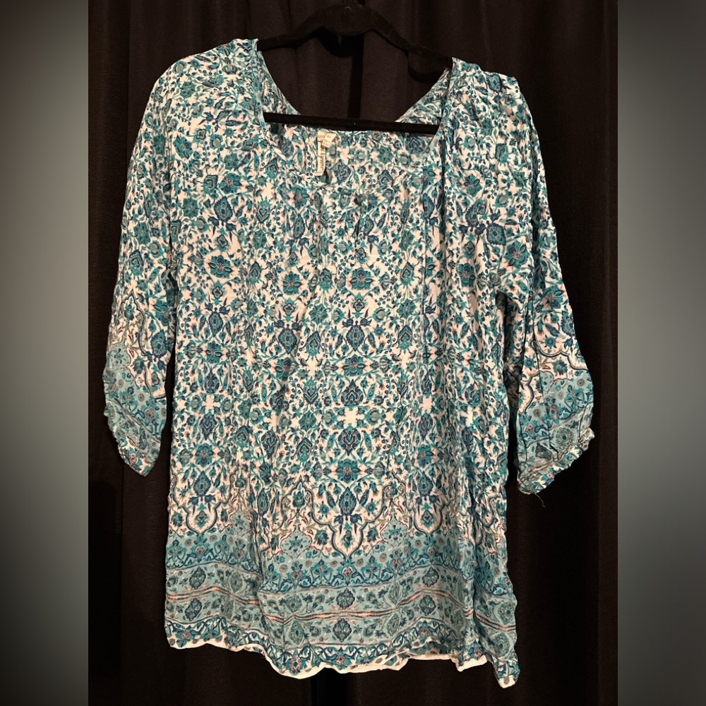 Grand and Greene XL Flowy Hippie Style paisley blues